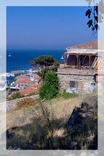 Ferienhaus am Hafen von Molivos, Lesbos