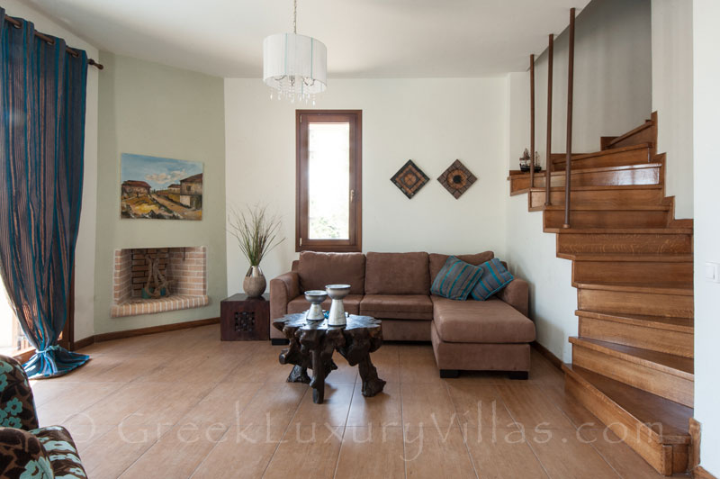 Living Room of Luxury Villa in Alonsissos