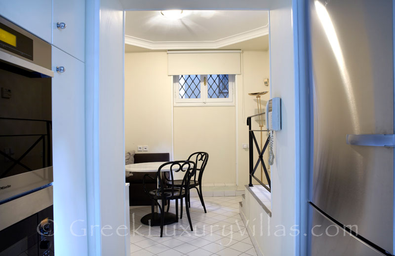 Kitchen and Dining Area of Villa in Athens Plaka