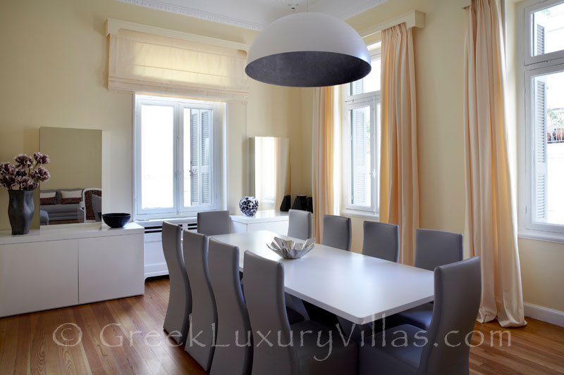 Dining Room of Athens City Center Villa