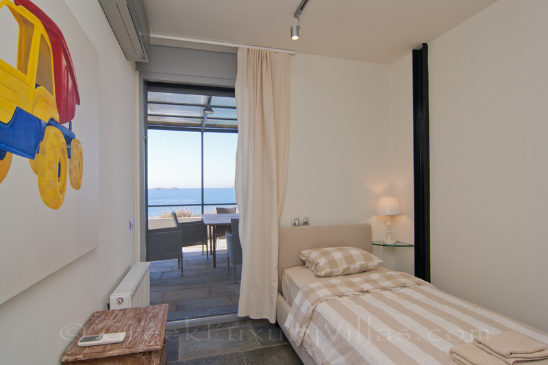 single bedroom sea view beachfront apartment near Athens