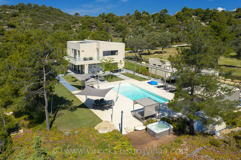 modern beachfront villa spacious pool