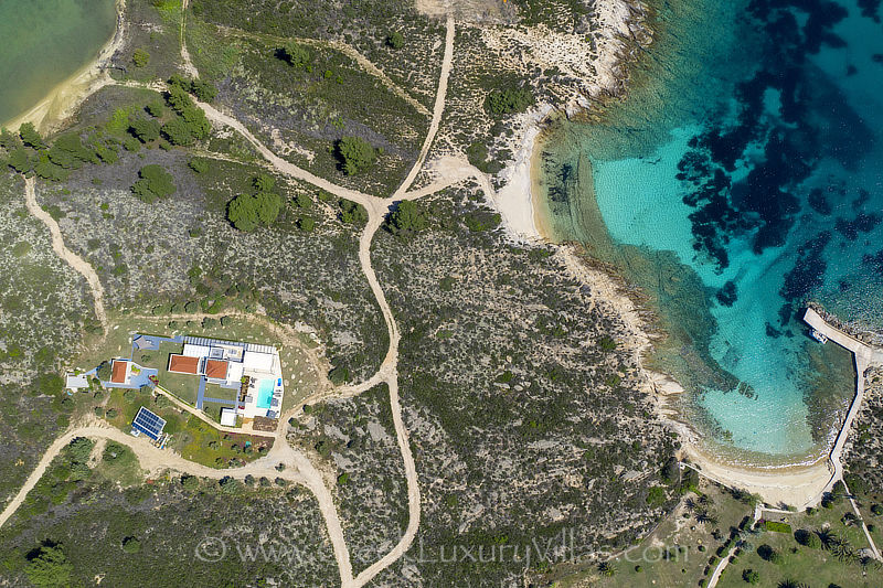 total privacy island exclusive villa with pool in Greece