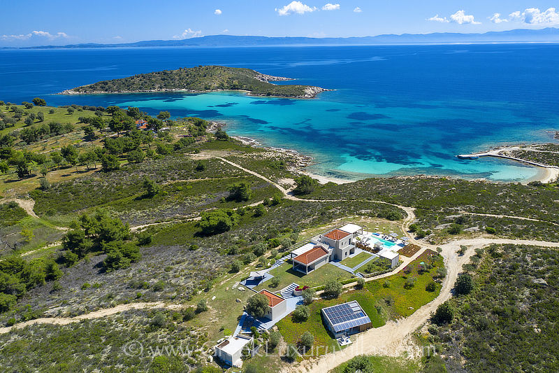 absolute serenity private island exclusive villa Chalkidiki