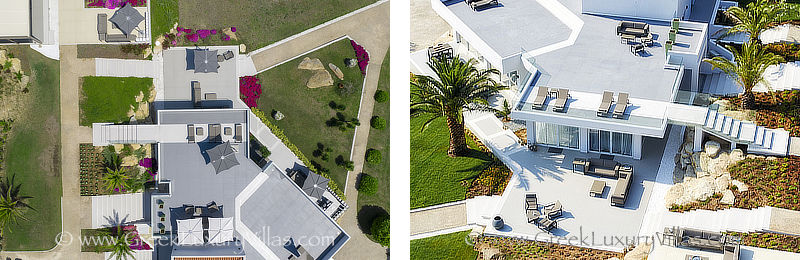 aerial photos exclusive luxury villa
