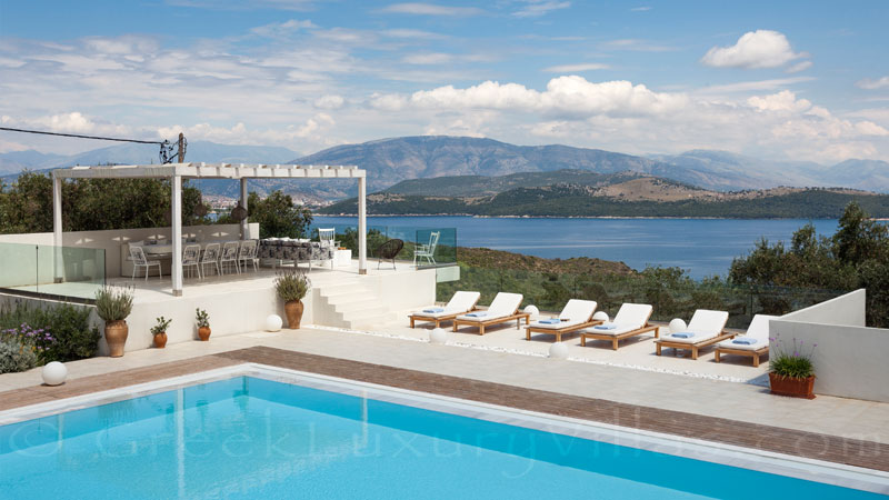 Corfu luxury villa with heated pool
