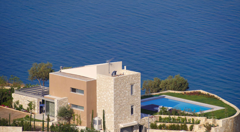 Modern seafront villa in Almyrida Crete