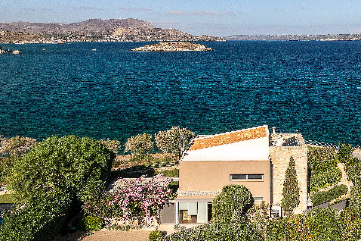 Modern seafront villa in Almyrida Crete