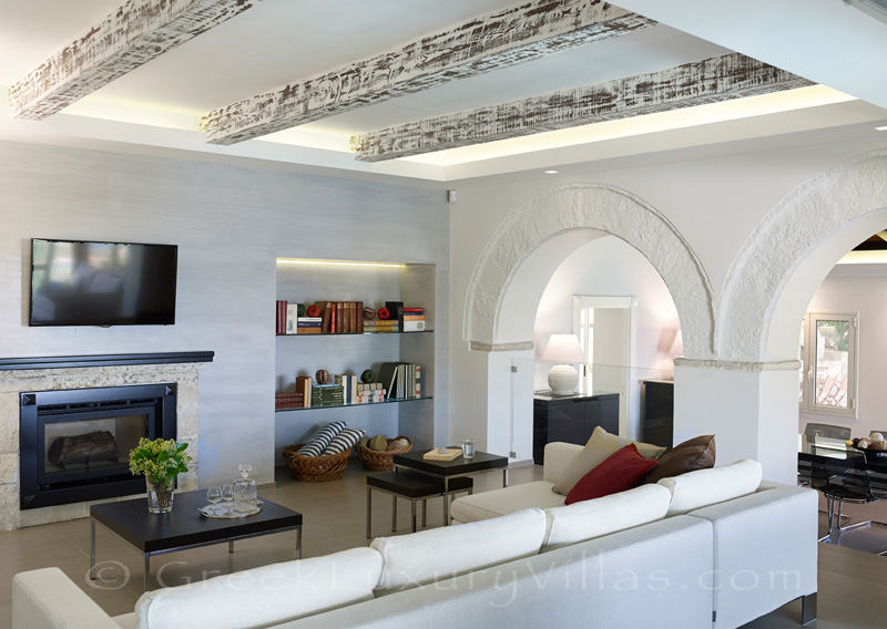 modern living room of luxury villa