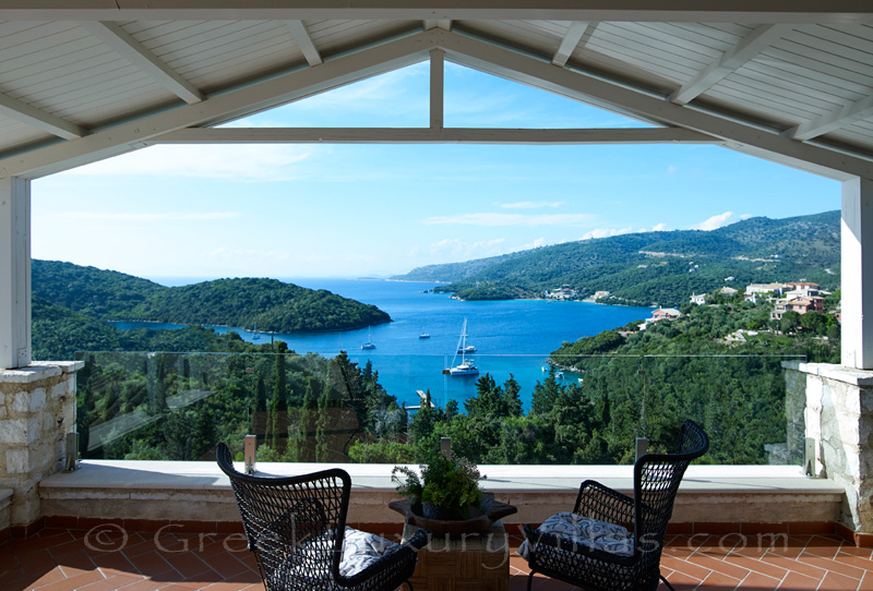 seaview from master bedroom overlooking Sivota