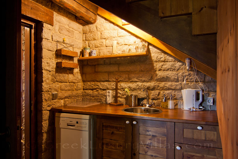 Kitchenette of mountain house in Zagori