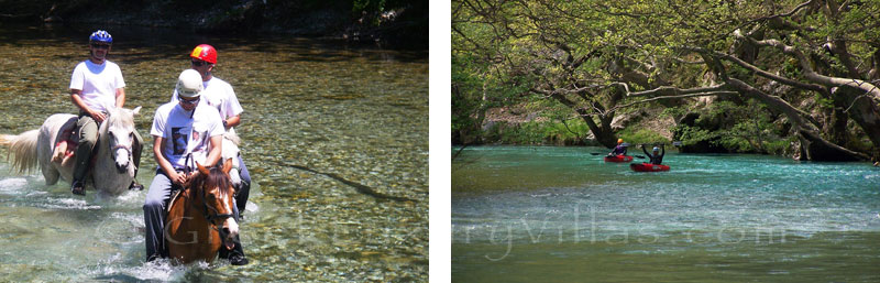 Horse-riding and rafting in Zagorochoria