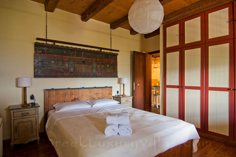 Bedroom of Zagori mountain house