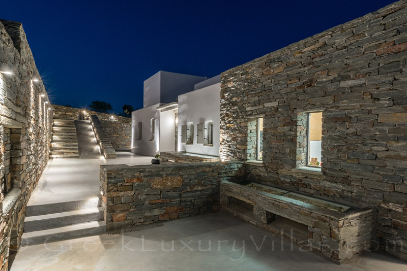 luxury villa with private pool on Kea Greece