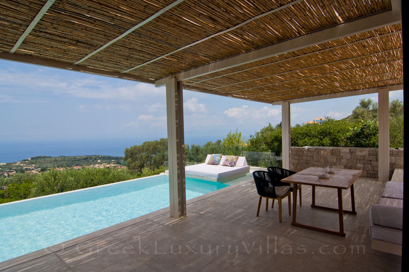 Modern villa in Lefkas with pool and seaview