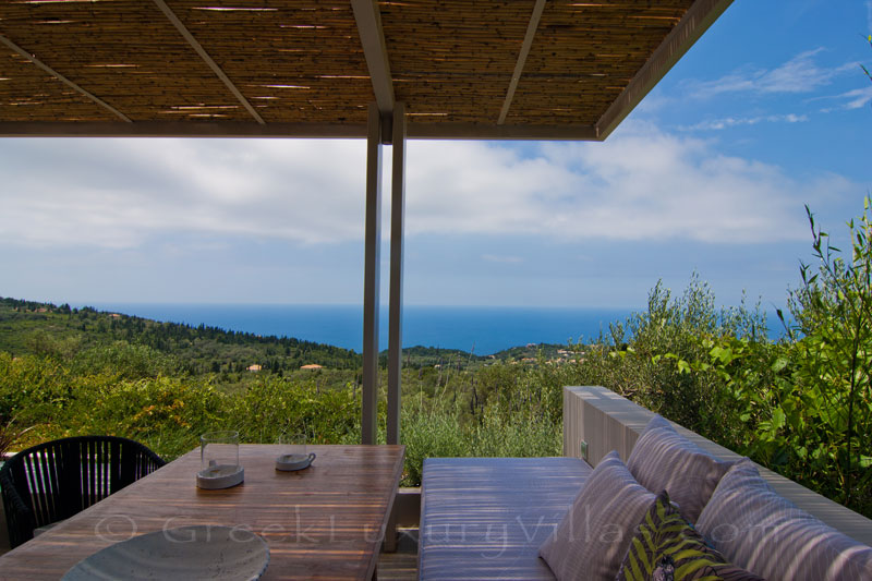 Seaview from a honeymoon villa in Lefkas