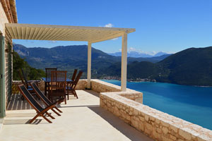 Villa Dawn, a 3-bedroom luxury villa with private pool and stunning view on Lefkas