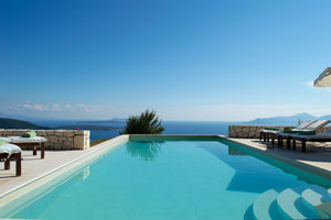 Villa Sun, a luxurious 3-bedroom villa with private pool and stunning view on Lefkas