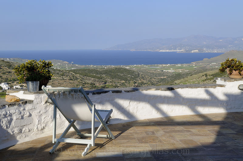 view over Paros from private verandah