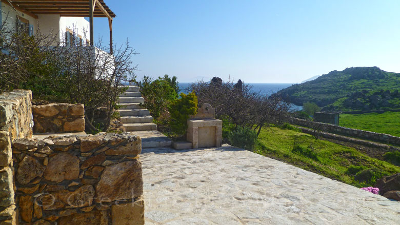 The beachfront villa in Patmos