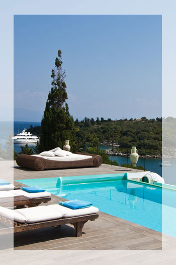 Exclusive Seafront Luxury Villa with Jetty and Pool at a unique location on Paxos