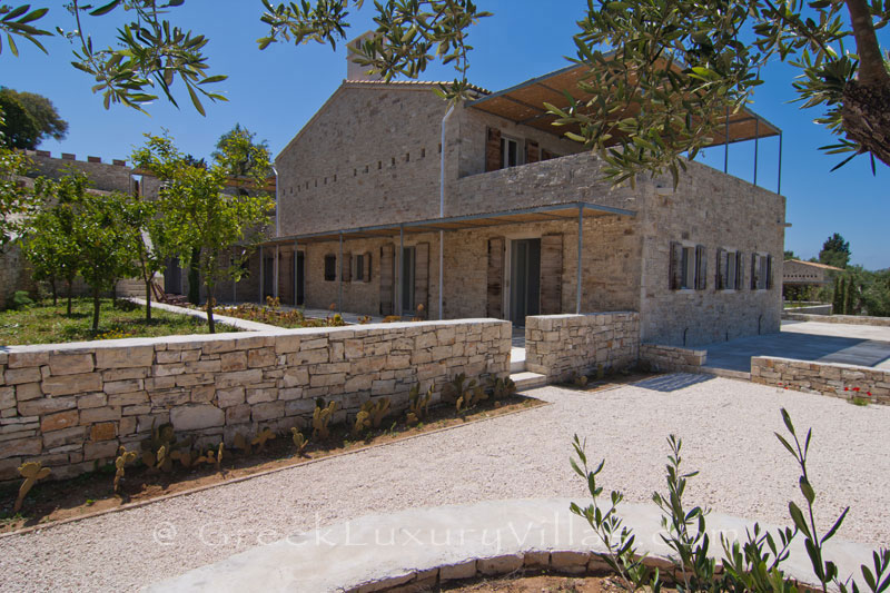 The hiltop estate in Paxos