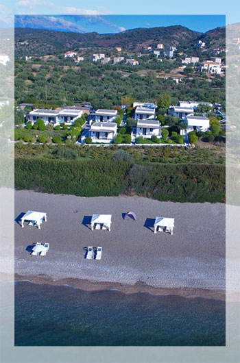 Strandbungalows auf dem Peloponnese