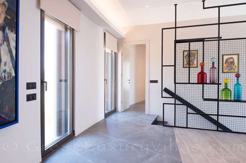 Upper floor at luxury villa in Gialova, Costa Navarino