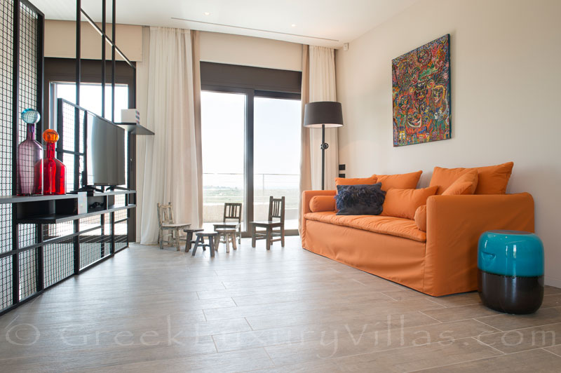 Play corner of luxury villa in Gialova, Pylos, Costa Navarino