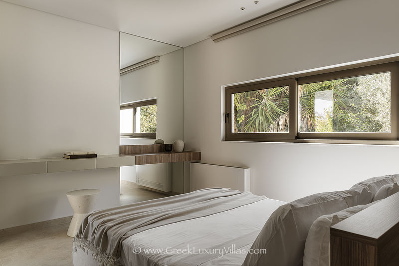 Bedroom of exclusive beachfront villa
