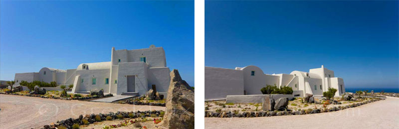 The Black Rock luxury villa in Santorini