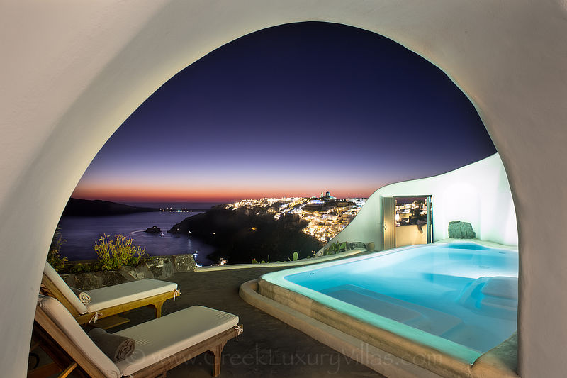 Santorini exklusiven Perivolas Luxus Suite Pool