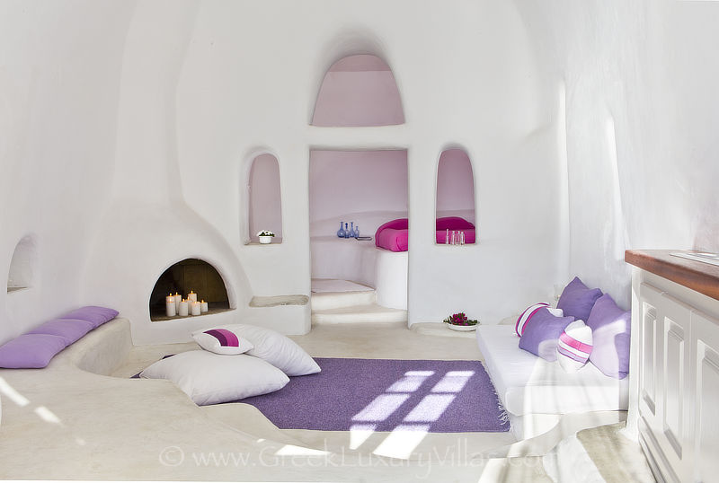 Santorini exclusive deluxe suite bedroom