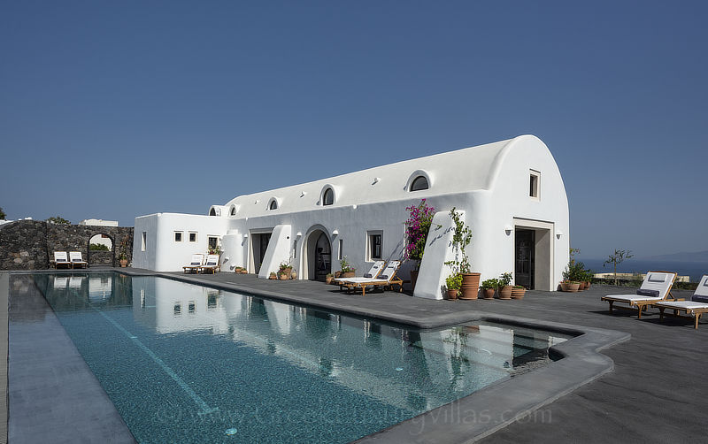 Santorini exklusives Fitnessstudio des Luxushotels