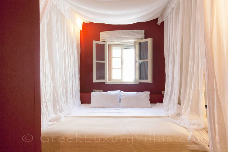 A bedroom in the exquisite traditional villa in Sifnos