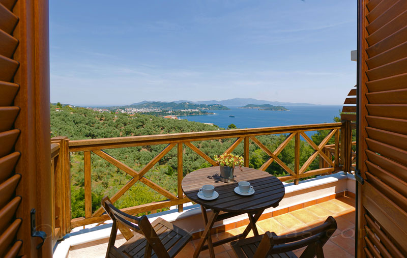 Skiathos luxurious villa with pool balcony sea view