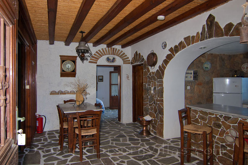 The garden of the windmill near the beach in Skyros