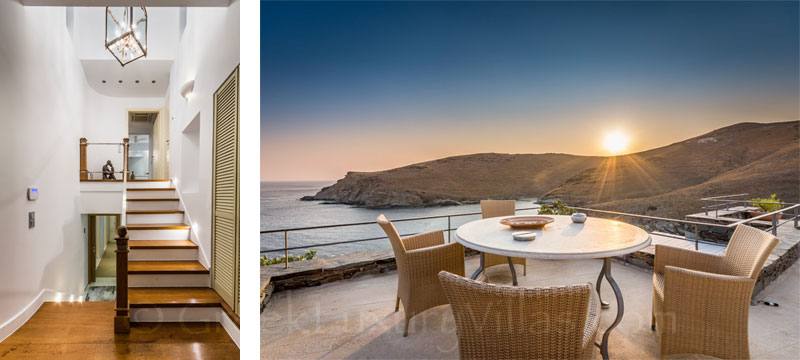 master suite seaview luxury villa Syros Greece