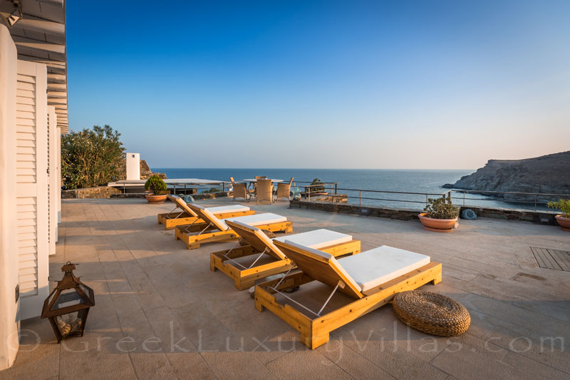 sea view luxury villa Syros Greece
