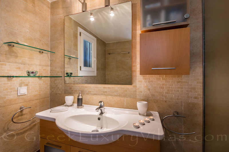 bathroom luxury villa Syros Greece