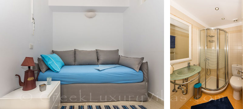 staff bedroom luxury villa Syros Greece