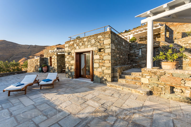 guest house veranda luxury villa Syros Greece