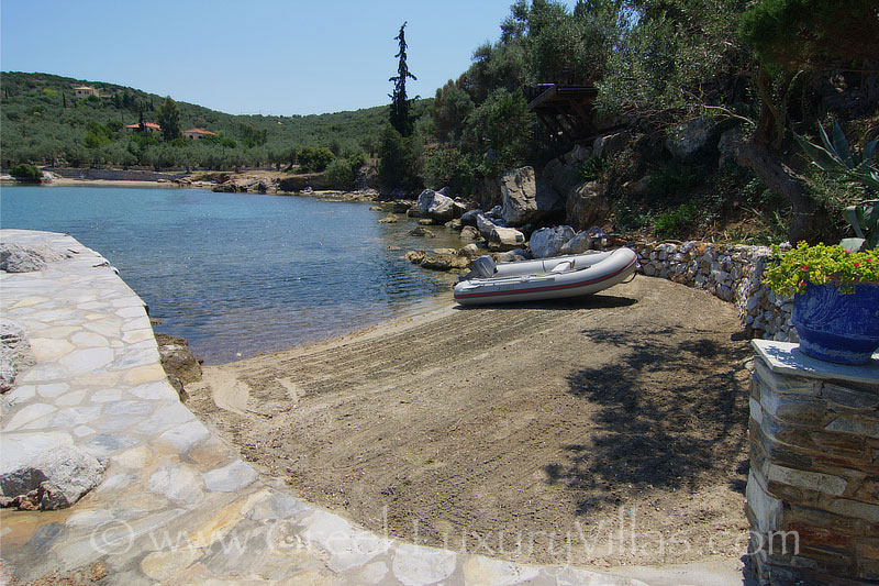 luxurious seafront villa with private beach boat private sandy beach