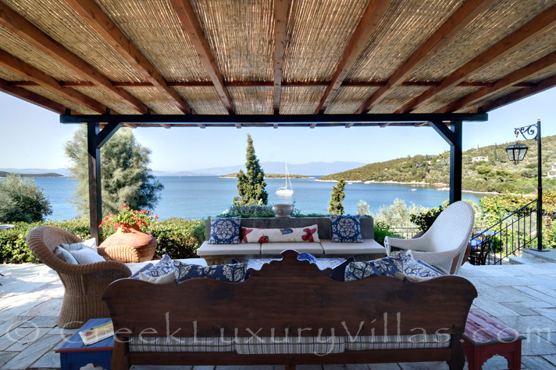 sea view from luxury villa with private beach boat chef butler