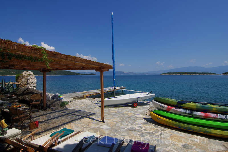 exclusive seafront villa with private beach boat kayak water sports