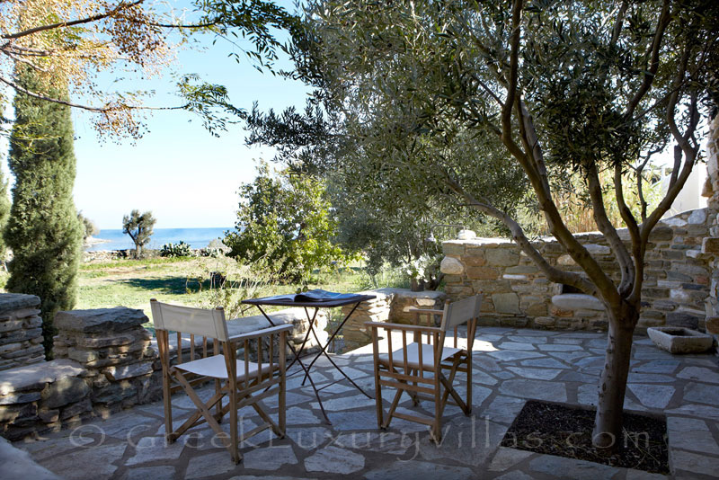 Tinos beach bungalow enjoy your seaview from veranda