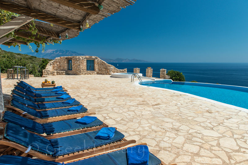 A seafront villa in Zakynthos