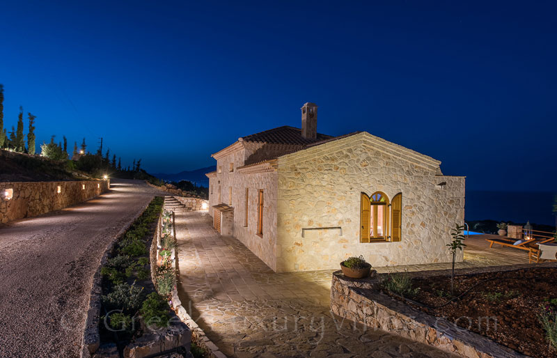 The seaview from the two bedroom villa with a pool in Zakynthos